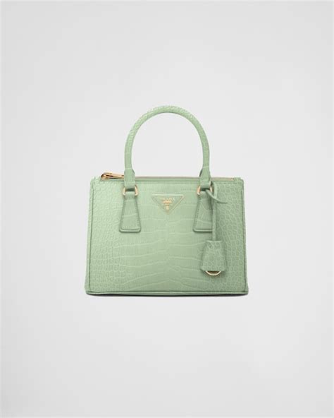 orange prada crocodile handbag|Small Prada Galleria Crocodile Leather Bag.